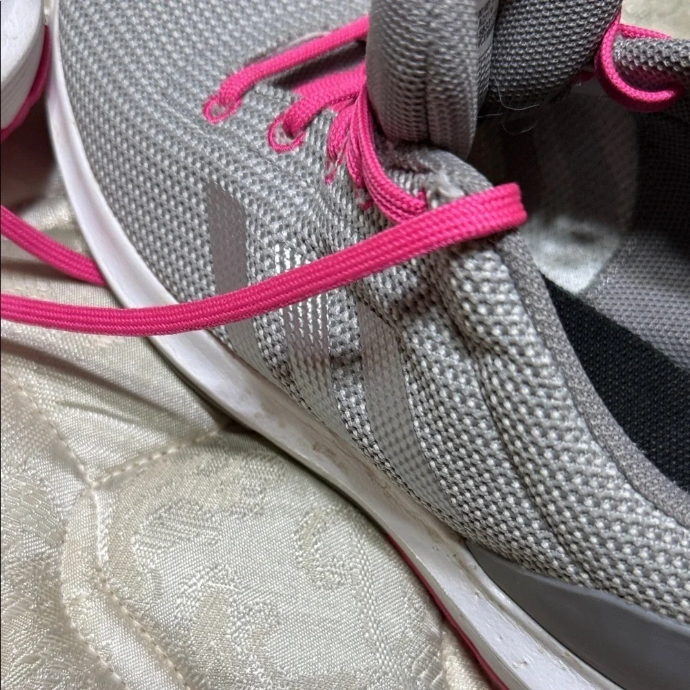 Adidas Gray and Pink Women's Sneakers